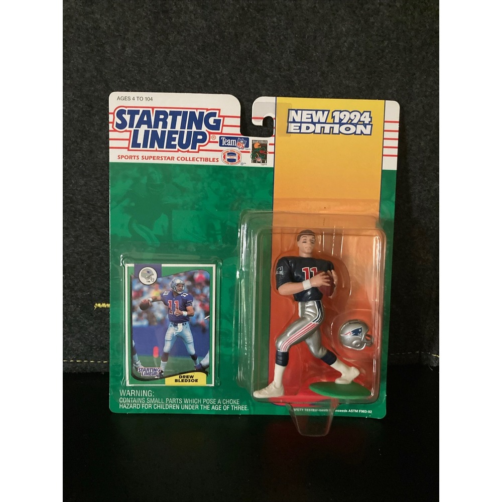 Kenner Starting Lineup 1994 Drew Bledsoe New England Patriots Figure with Card